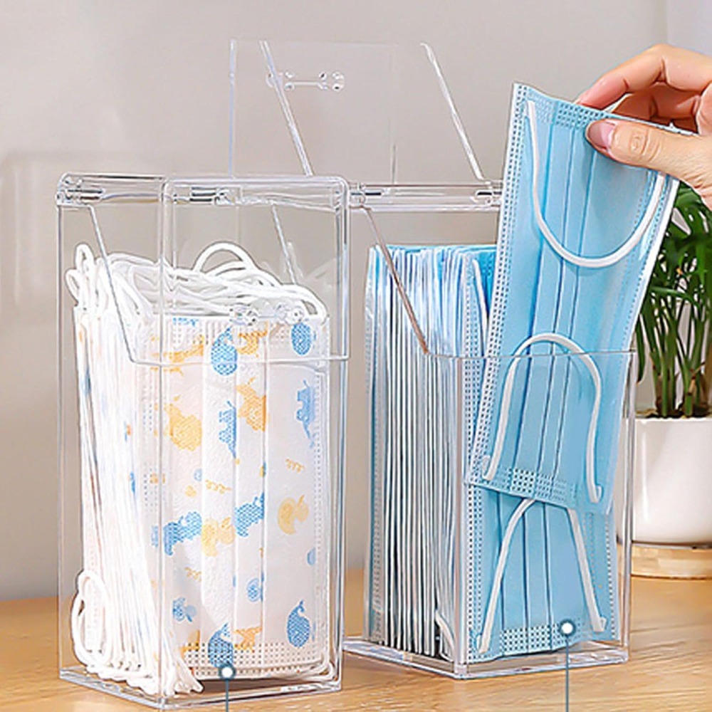 Dispensador de mascarillas con - Face Mask Storage Box reseña y precio