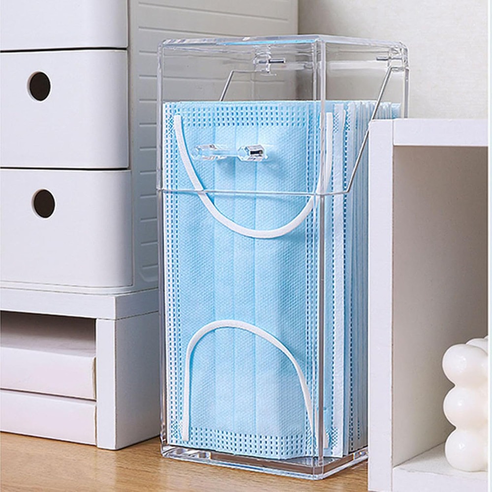Dispensador de mascarillas con - Face Mask Storage Box reseña y precio