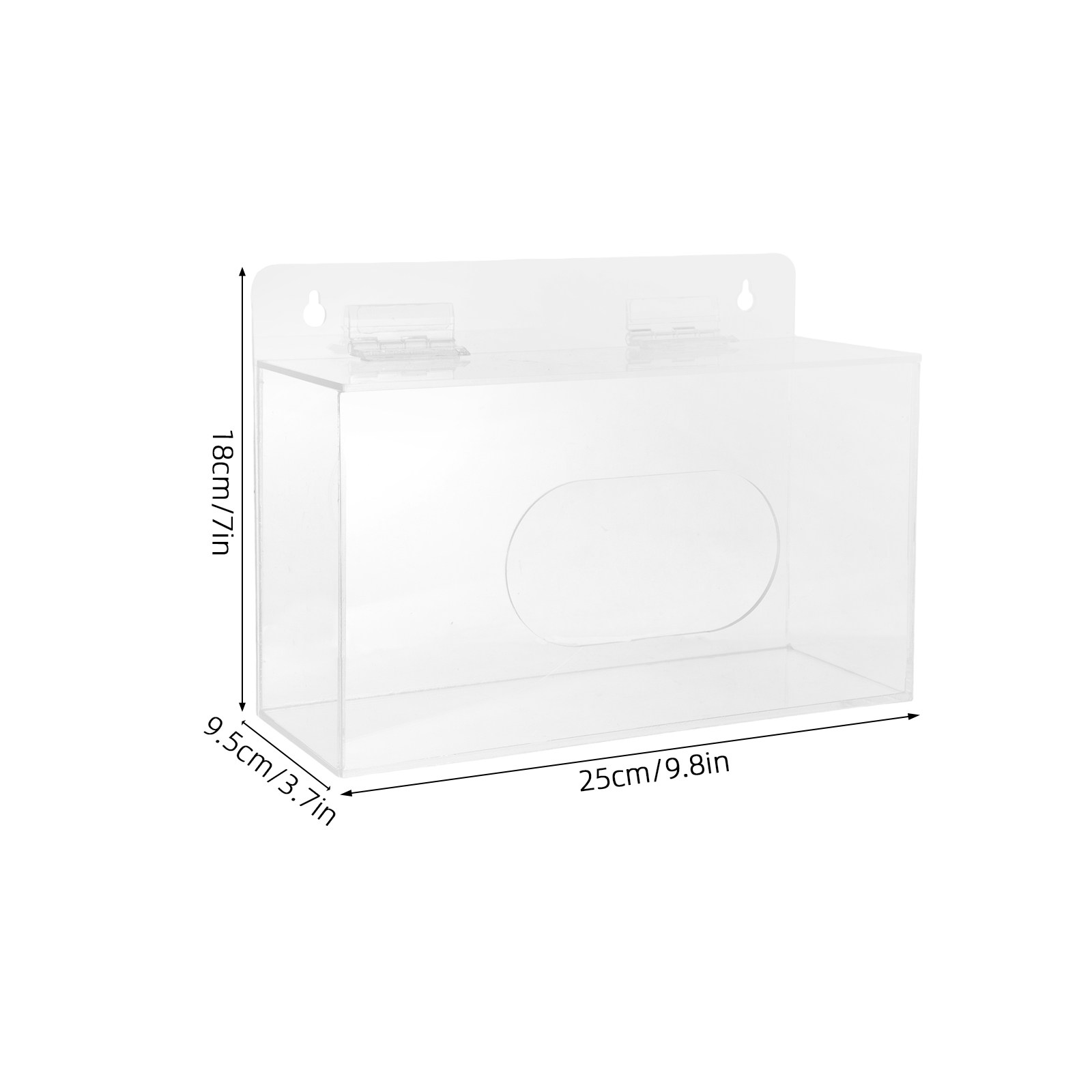 Soporte de pared de acrílico p - Face Mask Storage Box reseña y precio